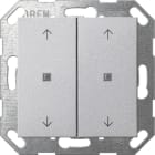 GIRA - KNX Taster Wippe 2f Pfeile System 55 Farbe Alu