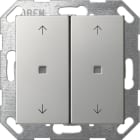 GIRA - KNX Taster Wippe 2f Pfeile System 55 Edelstahl