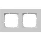 GIRA - Abdeckrahmen 2f flach Gira E2 Grau m