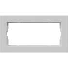 GIRA - Abdeckrahmen 2f o.M. flach Gira E2 Grau m