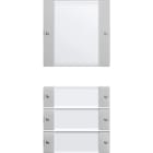 GIRA - Wippenset 4f (1+3) Beschriftungsfeld System 55 Klar/Grau matt