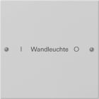 GIRA - Wippenset 1f beschr. System 55 Grau m(lack.)
