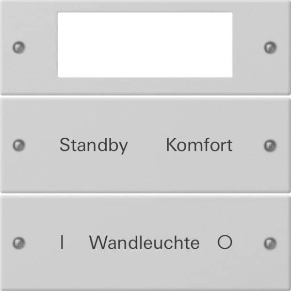 GIRA - Wippenset 2f Plus beschr. System 55 Grau m(lack.)