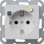 GIRA - FI-Schutzsteckd. 30 mA SH System 55 Grau m
