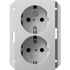 GIRA - SCHUKO 2f SH f. UP-Dose 1f System 55 Grau m