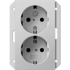 GIRA - SCHUKO 2f SH f. UP-Dose 1,5f System 55 Grau m