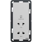 GIRA - Rasiersteckd. 115 - 230 V System 55 Grau m