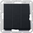 GIRA - Wippschalter BS 3f Aus System 55 Schwarz m