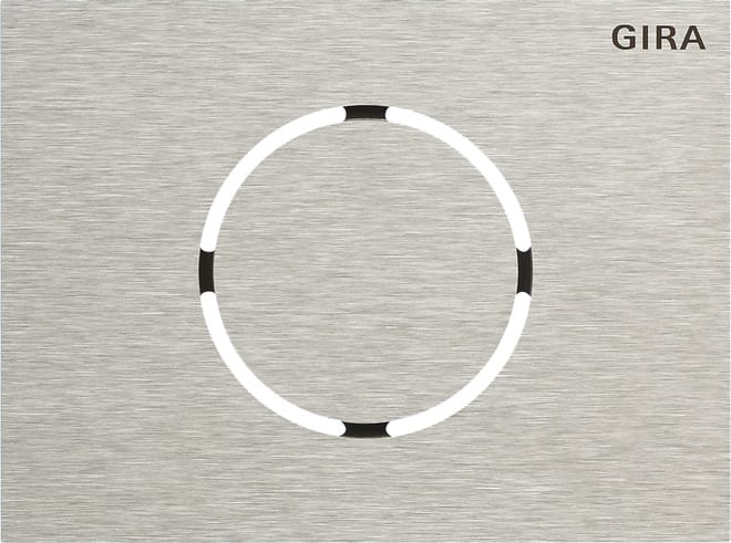 GIRA - Frontpl. Türstationsmodul System 106 Edelstahl