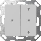 GIRA - KNX Taster Wippe 2f unbedruckt/Pfeile System 55 Grau matt