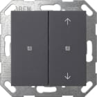 GIRA - KNX Taster Wippe 2f unbedruckt/Pfeile System 55 Anthrazit