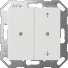 GIRA - KNX Taster Wippe 2f unbedruckt/Pfeile System 55 Reinweiß