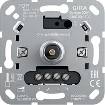 GIRA - S3000 Drehzahlstellereins. Einsatz