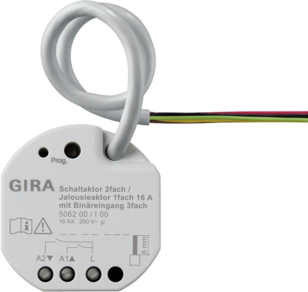 GIRA - Schaltaktor / Jalousieaktor 2f/1f 16 A UP KNX Secure