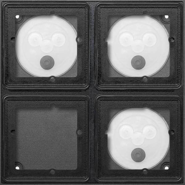 GIRA - Gehäuse 2x 2f flächenbündig System 106