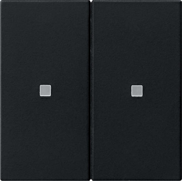 GIRA - KNX RF Bedienaufsatz 2f System 55 Schwarz matt