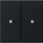 GIRA - KNX RF Bedienaufsatz 2f System 55 Schwarz matt
