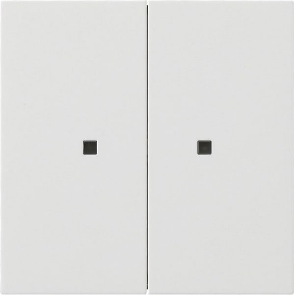 GIRA - KNX RF Bedienaufsatz 2f Flächenschalter Reinweiß