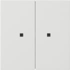 GIRA - KNX RF Bedienaufsatz 2f Flächenschalter Reinweiß