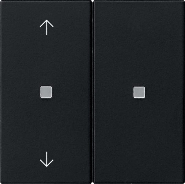 GIRA - KNX RF Bedienaufsatz 2f Pfeile System 55 Schwarz matt