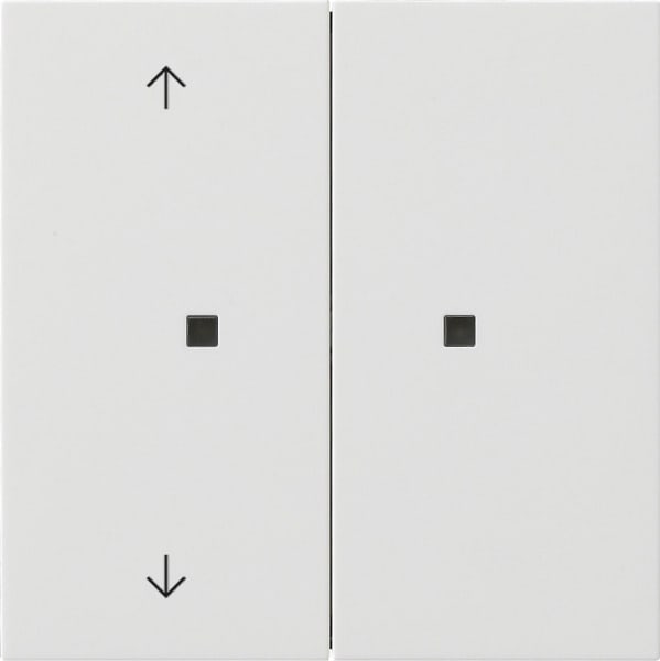 GIRA - KNX RF Bedienaufsatz 2f Pfeile Flächenschalter Reinweiß