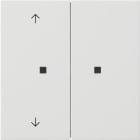 GIRA - KNX RF Bedienaufsatz 2f Pfeile Flächenschalter Reinweiß
