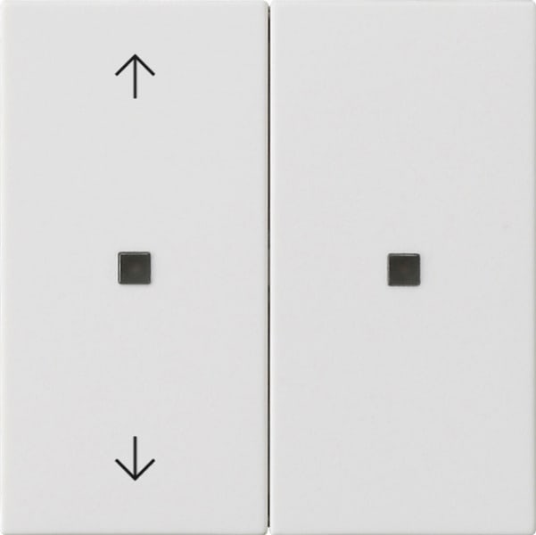 GIRA - KNX RF Bedienaufsatz 2f Pfeile System 55 Reinweiß matt