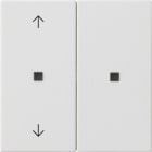 GIRA - KNX RF Bedienaufsatz 2f Pfeile System 55 Reinweiß matt