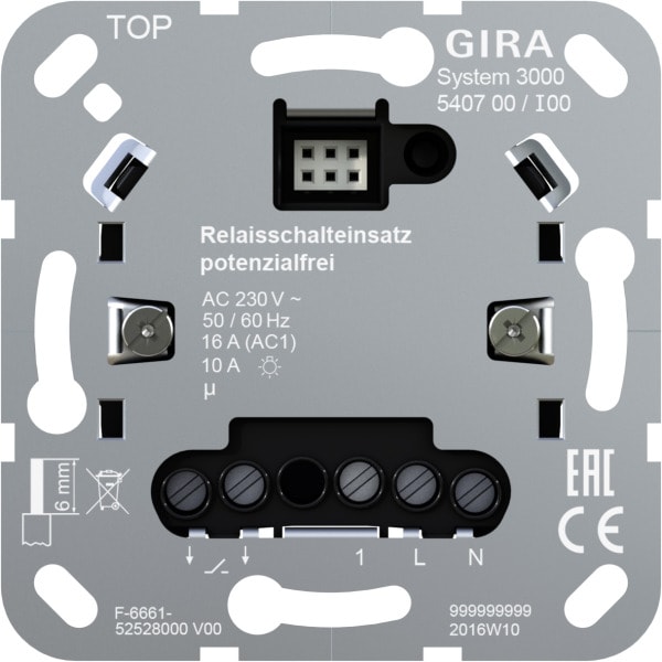 GIRA - System 3000 Relaisschalteinsatz potenzialfrei