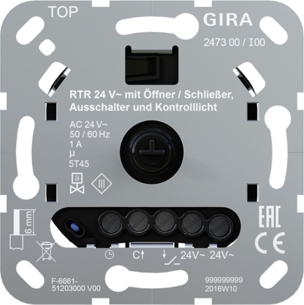 GIRA - RTR 24 V Öff./Schließ. Aus + Kontroll Einsatz