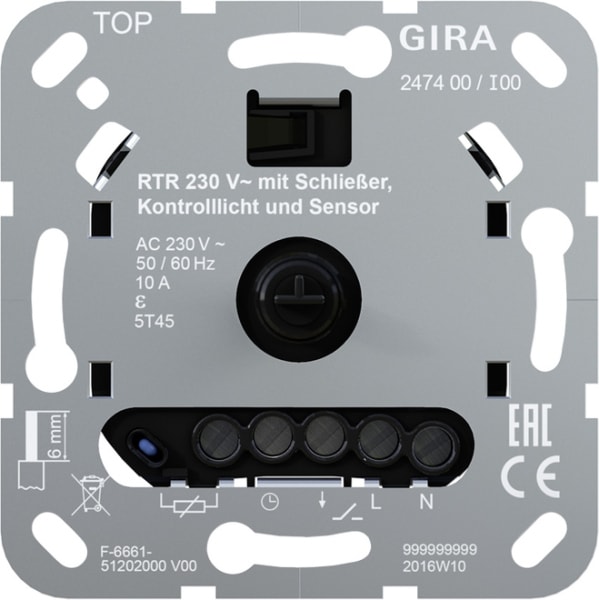 GIRA - RTR 230 V Schließer Kontroll FBH Einsatz