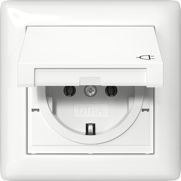 GIRA - SCHUKO-Steckd. KD + Set IP44 + Rahmen 1f Standard 55 Reinweiß