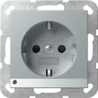 GIRA - SCHUKO-Steckd. LED-Leuchte + SH System 55 F Alu