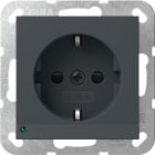 GIRA - SCHUKO-Steckd. LED-Leuchte + SH System 55 Anthrazit
