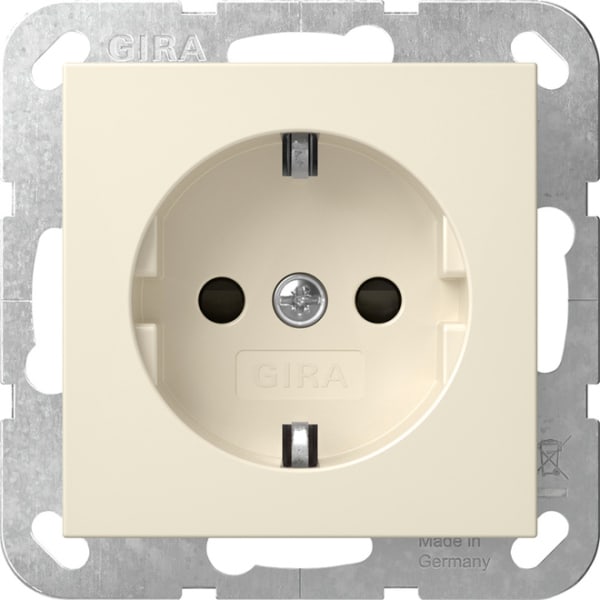 GIRA - SCHUKO-Steckd. SH SRK System 55 Cremeweiß