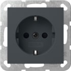 GIRA - SCHUKO-Steckd. SH SRK System 55 Anthrazit