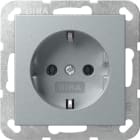 GIRA - SCHUKO-Steckd. System 55 F Alu