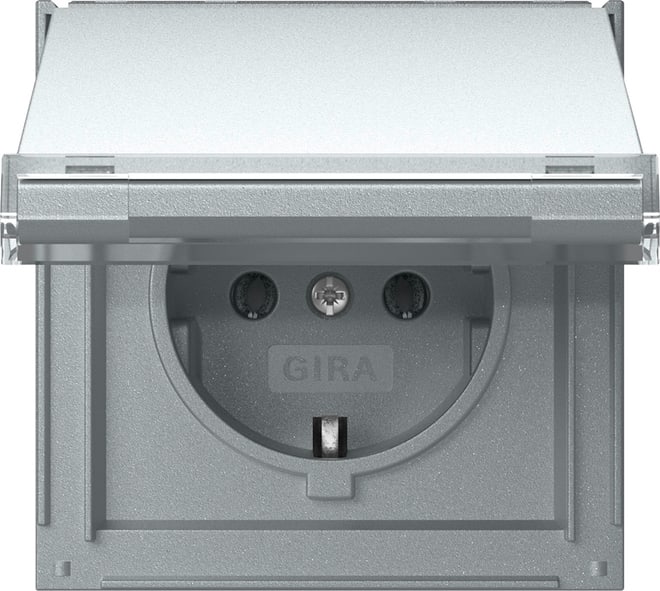 GIRA - SCHUKO-Steckd. KD + BSF Gira TX_44 F Alu