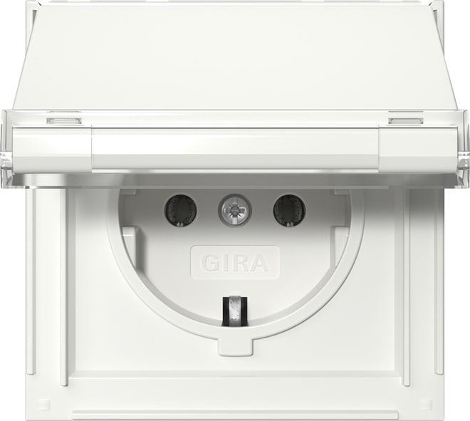 GIRA - SCHUKO-Steckd. KD + BSF Gira TX_44 Reinweiß