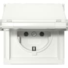 GIRA - SCHUKO-Steckd. KD + BSF Gira TX_44 Reinweiß