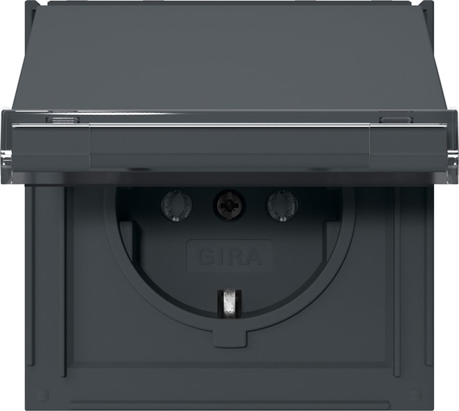 GIRA - SCHUKO-Steckd. KD + BSF Gira TX_44 Anthrazit