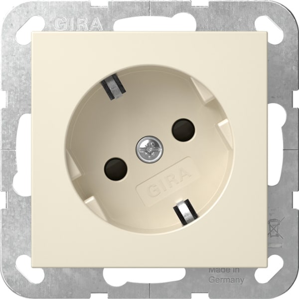 GIRA - SCHUKO-Steckd. 30° + SH System 55 Cremeweiß