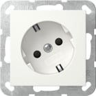 GIRA - SCHUKO-Steckd. 30° + SH System 55 Reinweiß m