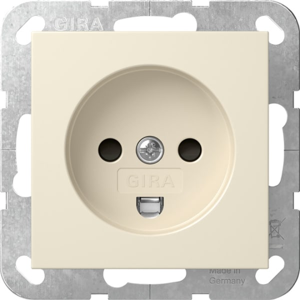 GIRA - Steckd. Dänisch SH System 55 Cremeweiß