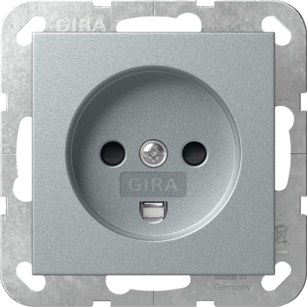 GIRA - Steckd. Dänisch SH System 55 F Alu