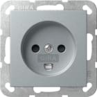 GIRA - Steckd. Dänisch SH System 55 F Alu