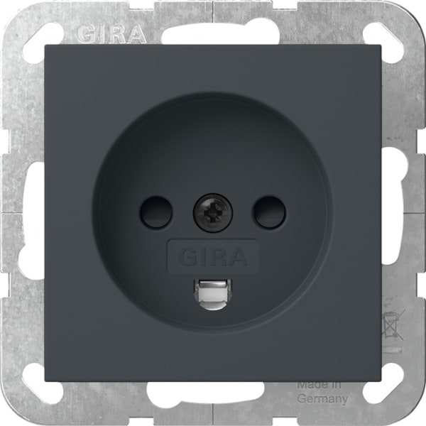 GIRA - Steckd. Dänisch SH System 55 Anthrazit