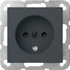 GIRA - Steckd. Dänisch SH System 55 Anthrazit