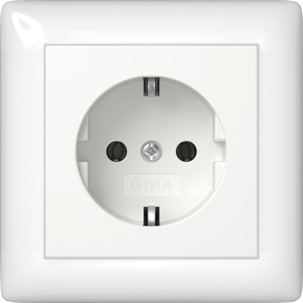 GIRA - SCHUKO-Steckd. Vollpl. Standard 55 Reinweiß
