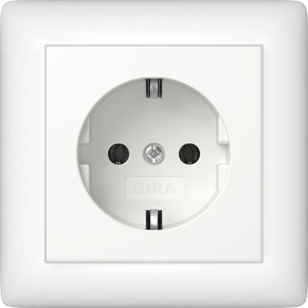 GIRA - SCHUKO-Steckd. Vollpl. Standard 55 Reinweiß m